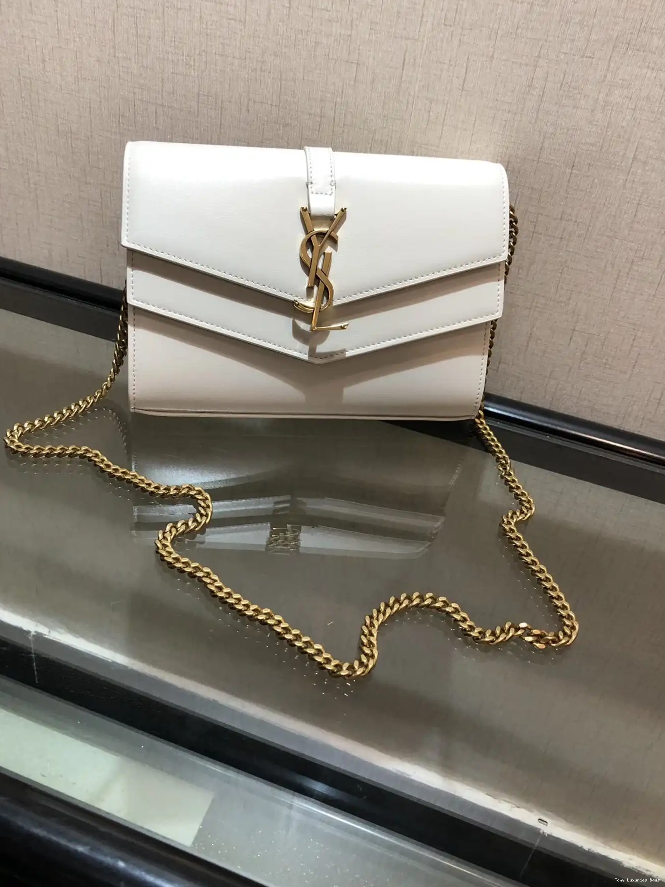 Tony Luxuries YSL SULPICE WALLET CHAIN MEDIUM 0624